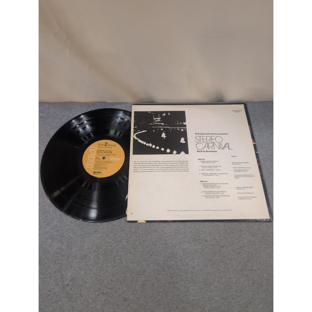 Stereo Carnival Bach to Stravinsky RCA Special Products Vinyl LP PRS-422 - Picture 2 of 2